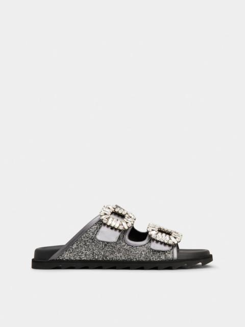 Slidy Viv' Mules in lurex