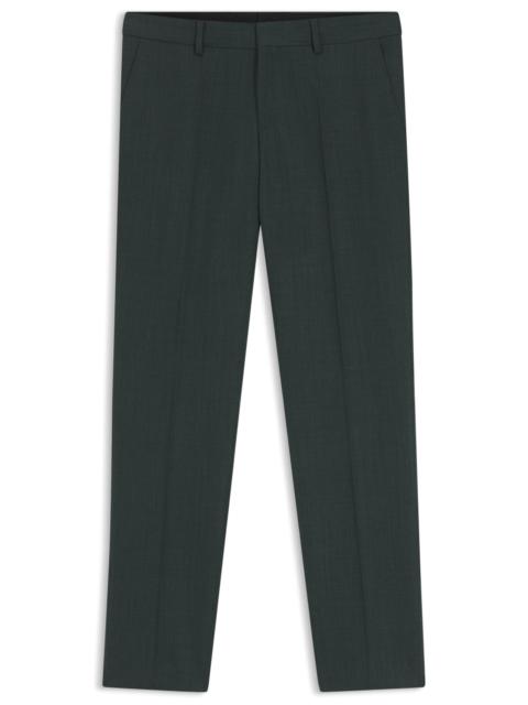 PATTERNED SLIM-FIT TROUSERS IN STRETCH WOOL