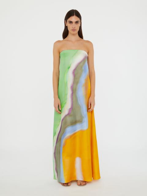 Aura Silk Strapless Dress