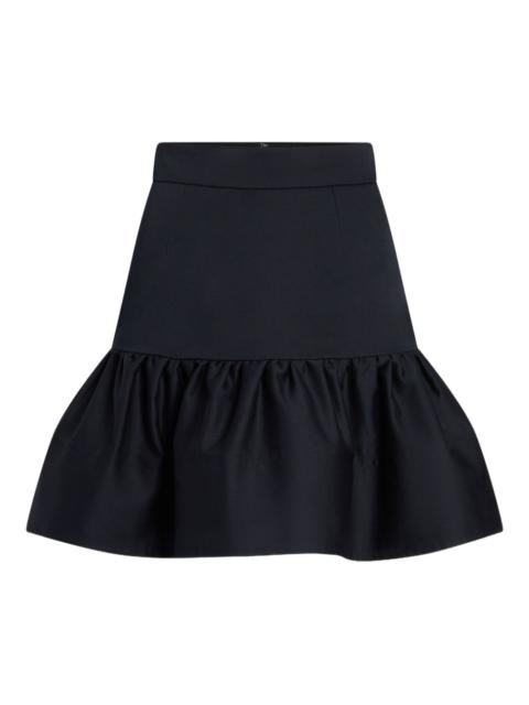 ruffled mini skirt