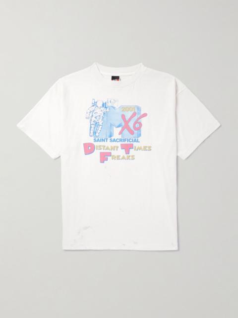 + Sean Wotherspoon Printed Cotton-Jersey T-Shirt White