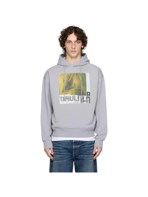 SSENSE Exclusive Gray Cotton Printed Water Hoodie