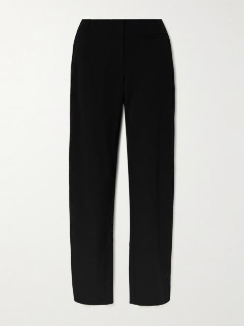 Frayed Wool-blend Twill Straight-leg Pants