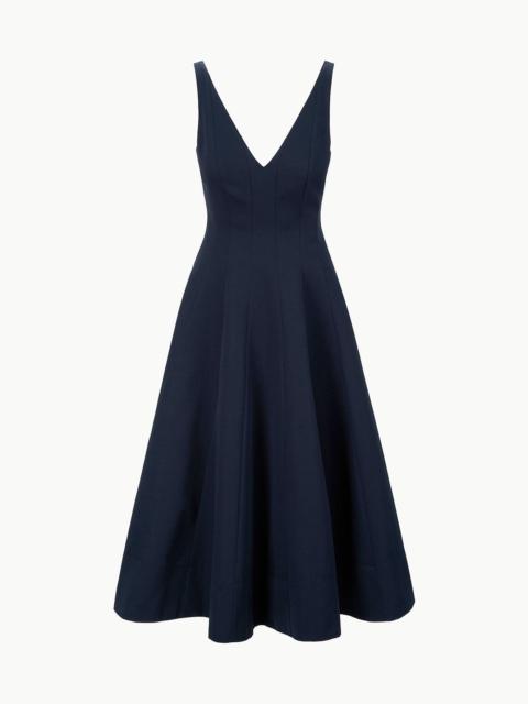 STAUD MARIETA DRESS NAVY