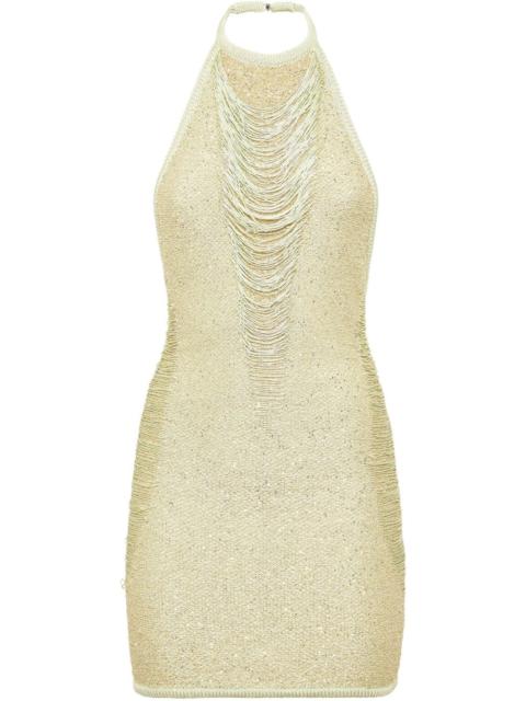 sequin-embellished mini dress