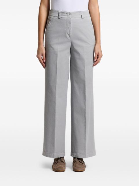 stonewash gabardine trousers