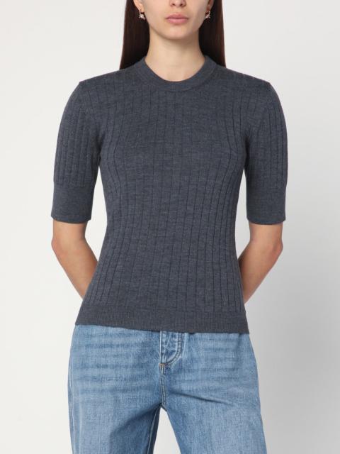Anthracite grey wool sweater
