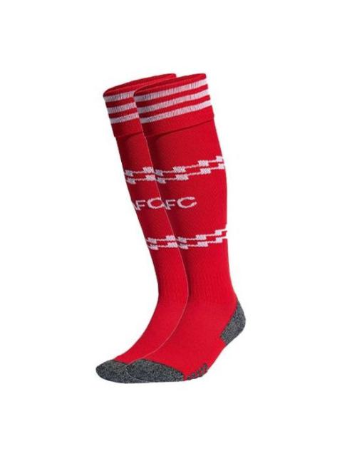 adidas Stripe Alphabet Soccer/Football Sports Socks Arsenal One Pair Red H35910