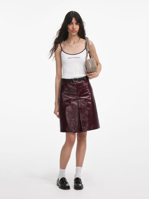 White Vest With Pink SP Logo