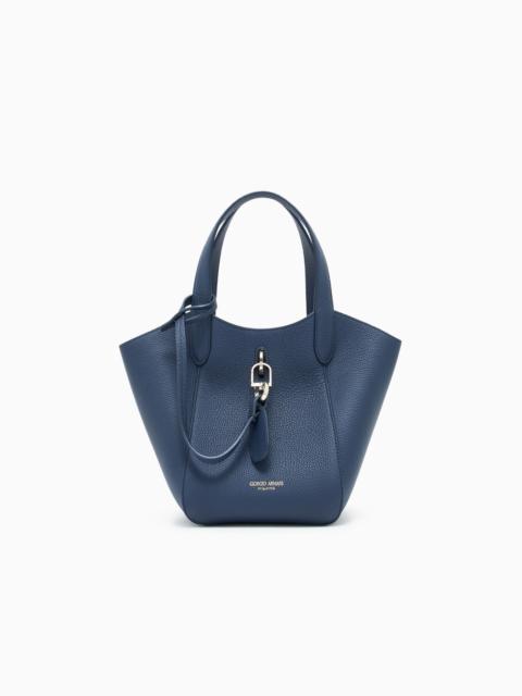 SMALL PEBBLED LEATHER HANDBAG