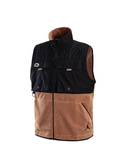 Air Jordan Jumpman Fleece Vest 'Black Brown' DX6598-256