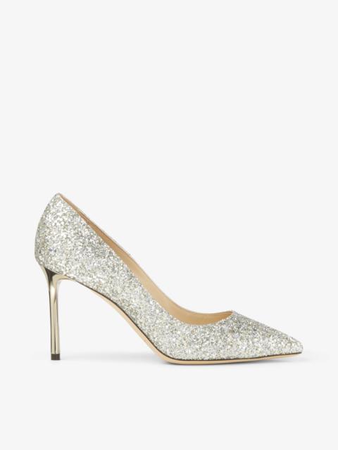 Romy 85
Champagne Coarse Glitter Fabric Pointy Toe Pumps