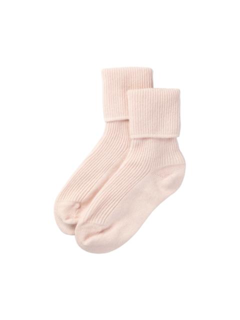 Women's Pink Cashmere Lounge Socks