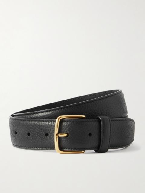 Maxi Classic Textured-leather Waist Belt