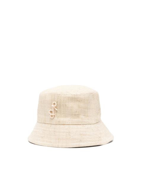 logo-appliqué bucket hat