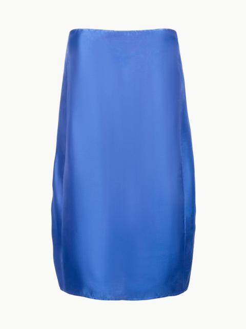 STAUD LIDIA SILK DRESS DEEP SEA