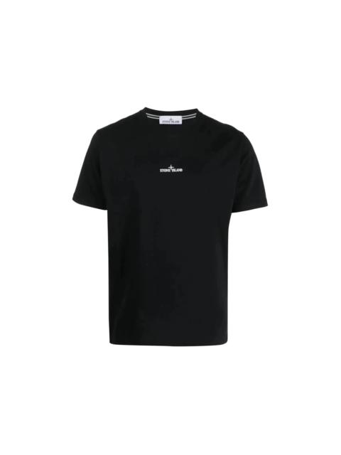 Stone Island Embroidered T-Shirt Black