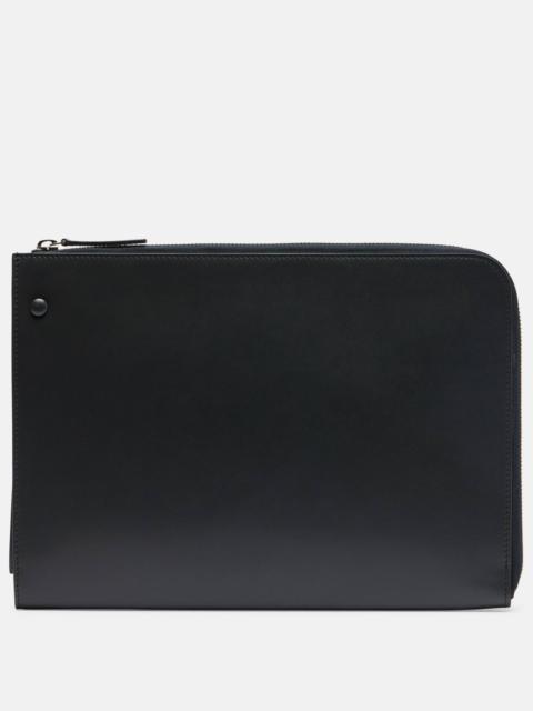 Portfolio leather clutch
