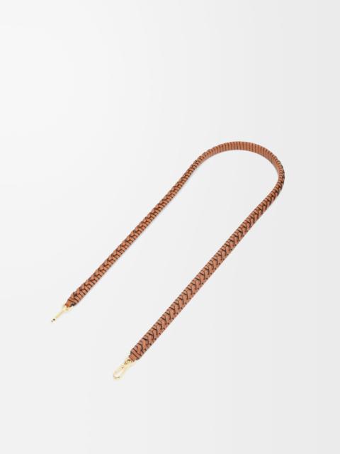 Woven spiral strap in classic calfskin