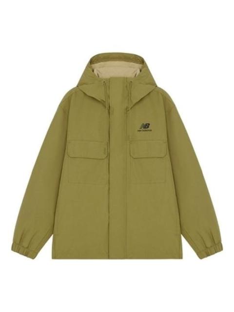 New Balance Men's New Balance Logo Sports Hooded Jacket Green AMJ14337-OV