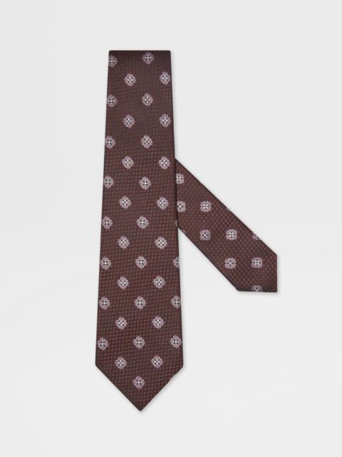 BURGUNDY SILK TIE