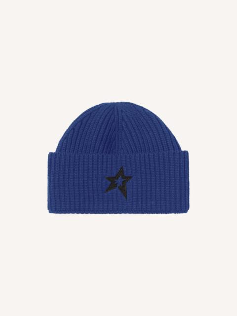 Knitted Ribbed Star Beanie