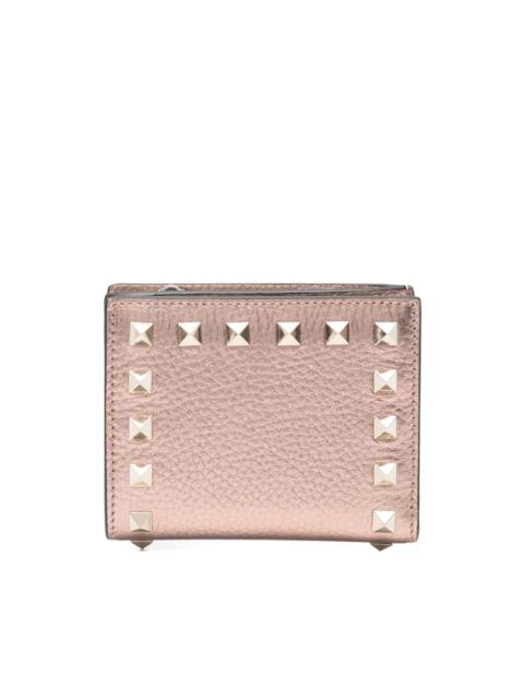 Rockstud leather wallet