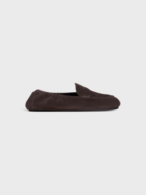 CELINE ADAM LOAFER WITH TRIOMPHE IN SUEDE CALFSKIN