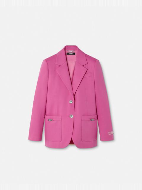 Underwater Barocco Wool Boxy Blazer