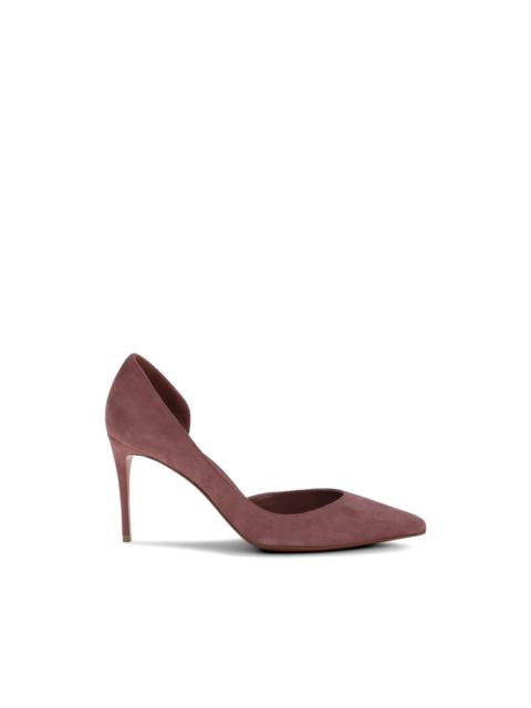 suede d'orsay court pumps