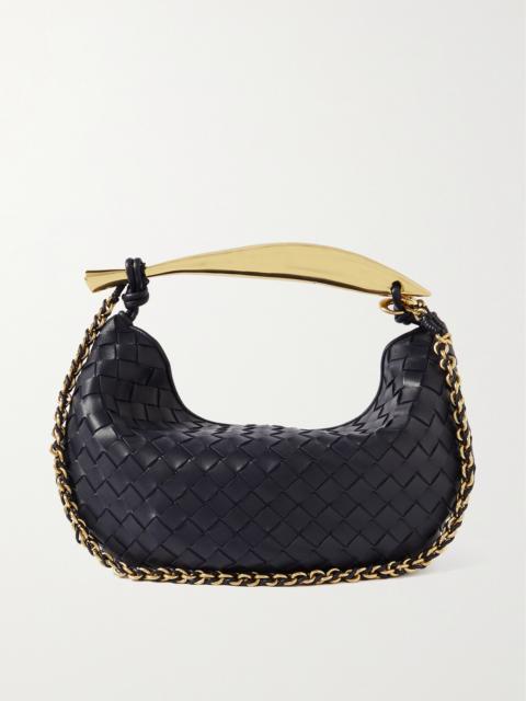 Sardine With Chain Small Intrecciato Leather Shoulder Bag