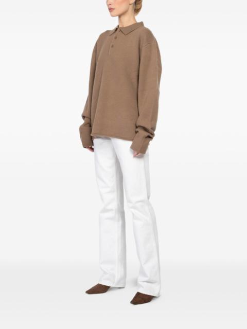 Marylebone buttoned polo top
