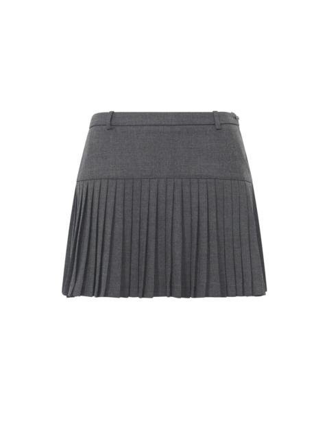 Regenerated Tailoring Pleated Skirt