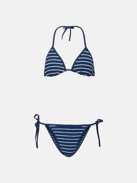 Gina striped bikini