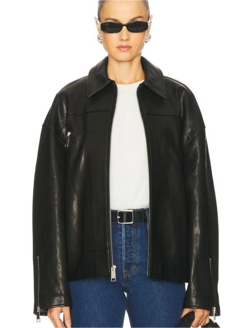 Alek Leather Moto