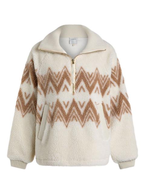 Hendrik half-zip sherpa sweater