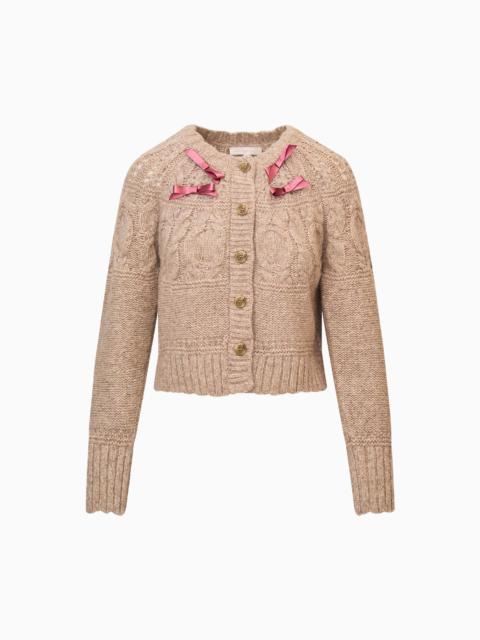 Clementian Alpaca-Blend Ribbon Cardigan