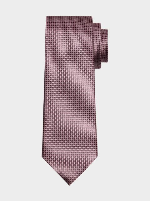 Men's Tonal Geometric Jacquard Tie