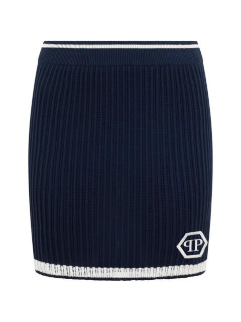 logo-detail mini skirt