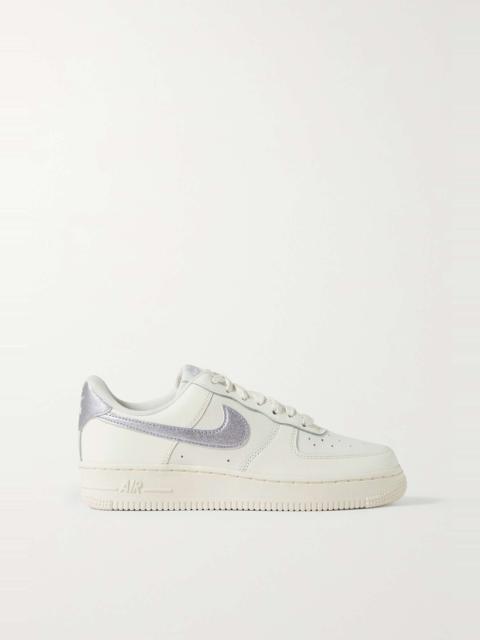 Air Force 1 '07 metallic leather sneakers
