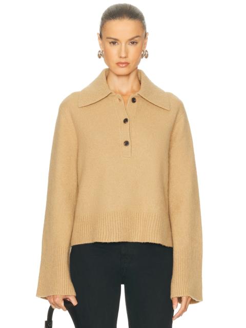 Cashmere Stevie Polo Top