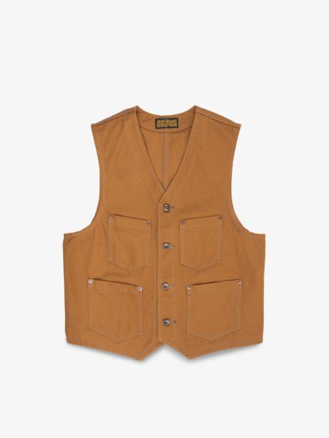 17OZ COTTON DUCK WORK VEST - BROWN