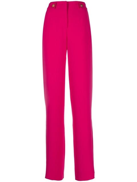 high-waist wide-leg trousers
