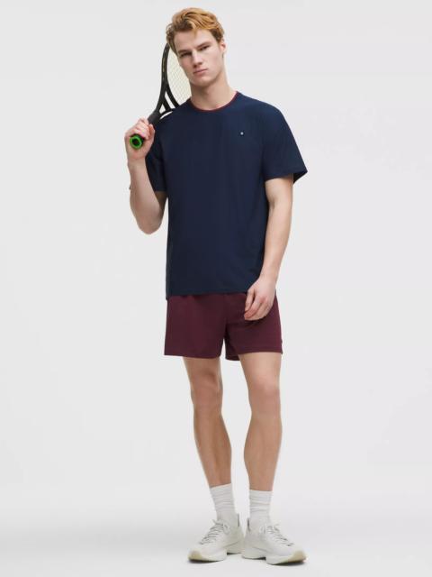 Mesh-Panelled Tennis Short 5"