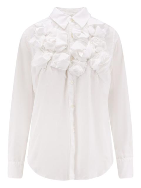 ruffled-detail shirt