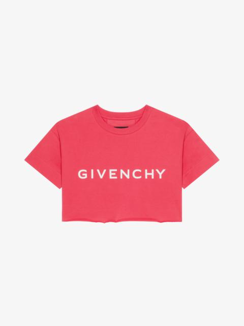 GIVENCHY ARCHETYPE CROPPED T-SHIRT IN COTTON