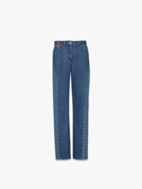 Monogram Jeans in Denim Jacquard