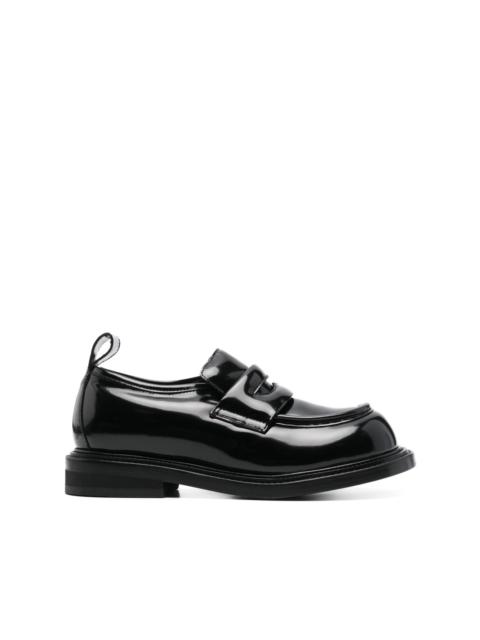 patent-leather loafers