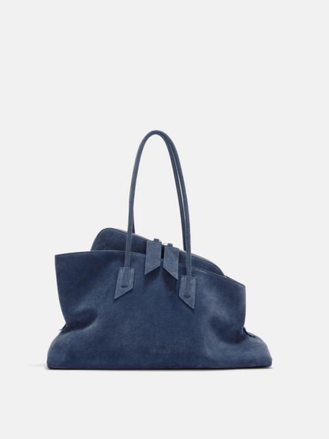 ''LA PASSEGGIATA MEDIUM'' SAPPHIRE BLUE TOP HANDLE