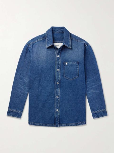 Logo-Appliquèd Denim Overshirt